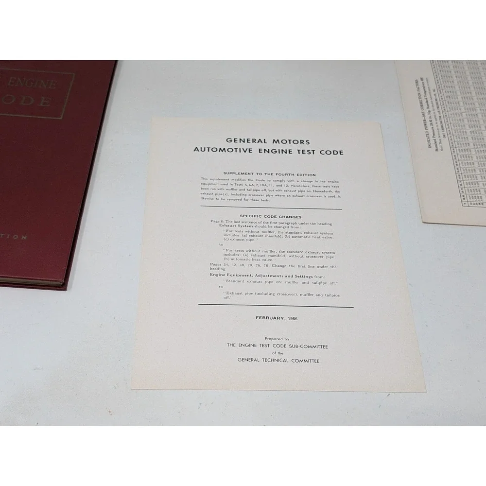 General Motor Corporation / Automotive Engine Test Code 1954 4th Edition‎